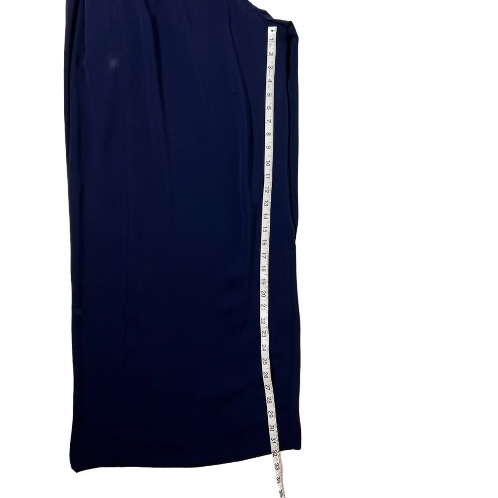 Antonio Melani Navy Pleated Palazzo Wide Leg Mirren Pant Size 6 - Picture 8 of 13
